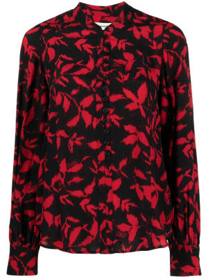 

Twina leaf-print long-sleeve shirt, Zadig&Voltaire Twina leaf-print long-sleeve shirt