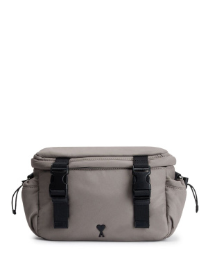 

Logo-plaque crossbody bag, AMI Paris Logo-plaque crossbody bag