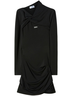 

Off Stamp twist-detail minidress, Off-White Off Stamp twist-detail minidress