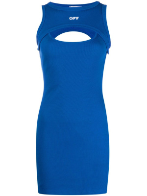 

Off Stamp ribbed minidress, Off-White Off Stamp ribbed minidress
