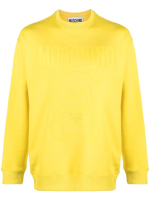 

Teddy logo-print sweatshirt, Moschino Teddy logo-print sweatshirt