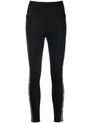 

Logo-tape high-waisted leggings, Michael Kors Logo-tape high-waisted leggings