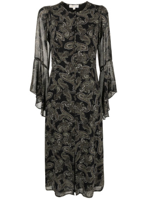 

Paisley-print midi dress, Michael Kors Paisley-print midi dress