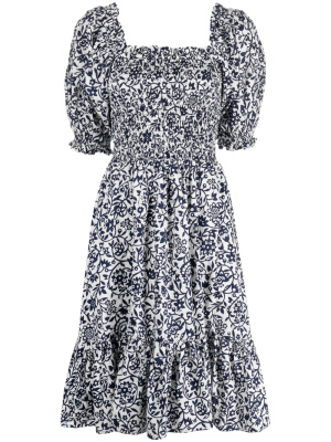 

Floral-print flared midi dress, Polo Ralph Lauren Floral-print flared midi dress