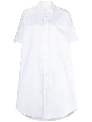 

Short-sleeved cotton shirt dress, MM6 Maison Margiela Short-sleeved cotton shirt dress