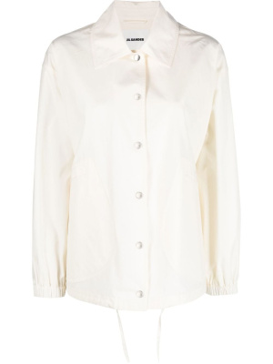 

Logo-print shirt jacket, Jil Sander Logo-print shirt jacket