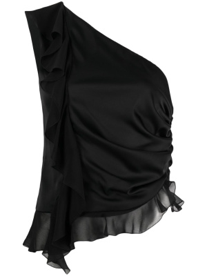 

Ruffled one-shoulder sleeveless top, PINKO Ruffled one-shoulder sleeveless top