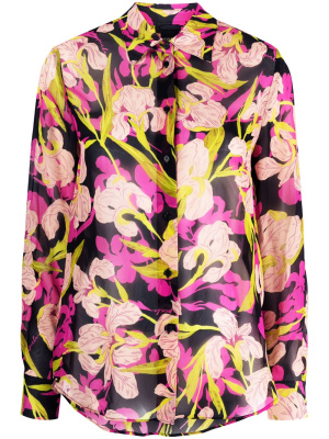 

Floral-print long-sleeve shirt, PINKO Floral-print long-sleeve shirt
