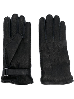 

Touch-strap leather gloves, Brioni Touch-strap leather gloves