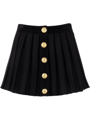 

Pleated button-up skirt, Balmain Pleated button-up skirt