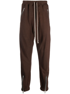 

Drop-crotch drawstring tapered trousers, Rick Owens Drop-crotch drawstring tapered trousers