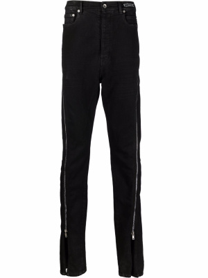

Zip-detail flared jeans, Rick Owens Zip-detail flared jeans