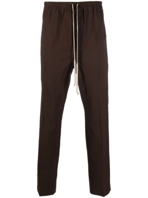 

Slim-cut drawstring-waistband trousers, Rick Owens Slim-cut drawstring-waistband trousers