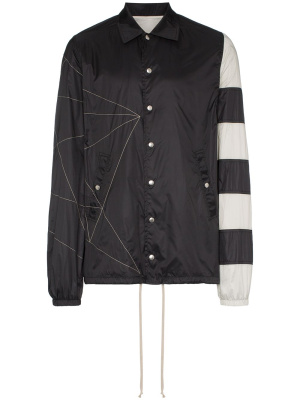 

Striped windbreaker jacket, Rick Owens Striped windbreaker jacket