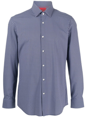 

Spot-print long-sleeved shirt, HUGO Spot-print long-sleeved shirt