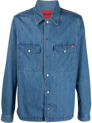 

Logo print denim jacket, HUGO Logo print denim jacket