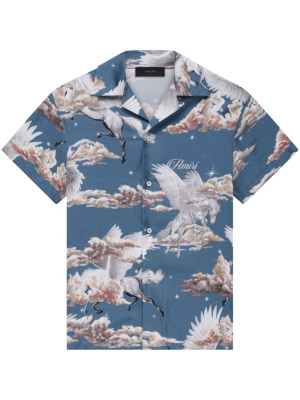 

Pegasus-print bowling shirt, AMIRI Pegasus-print bowling shirt