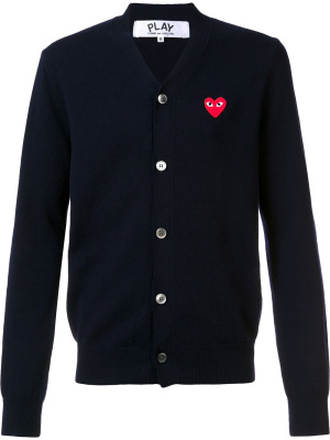 

Embroidered heart cardigan, Comme Des Garçons Play Embroidered heart cardigan
