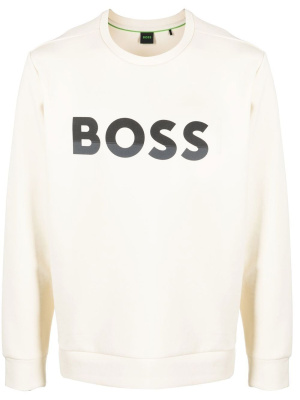 

Logo-print crew neck jumper, BOSS Logo-print crew neck jumper