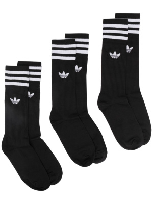 

Signature three stripe 3 pack socks, Adidas Signature three stripe 3 pack socks