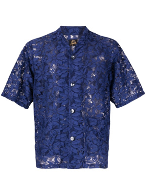 

Floral-lace button-up shirt, Needles Floral-lace button-up shirt