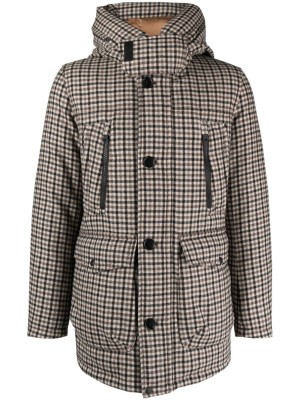 

Plaid-check hooded jacket, Woolrich Plaid-check hooded jacket