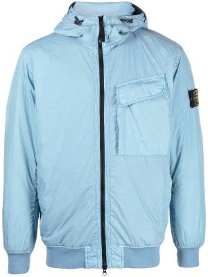 

Compass-motif hooded jacket, Stone Island Compass-motif hooded jacket