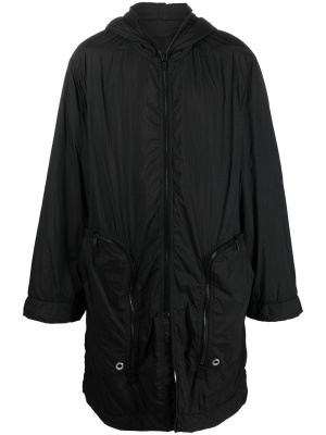 

Hooded quilted coat, Rick Owens DRKSHDW Hooded quilted coat