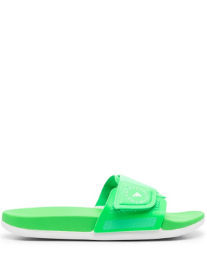 

Logo-print flat slides, Adidas by Stella McCartney Logo-print flat slides