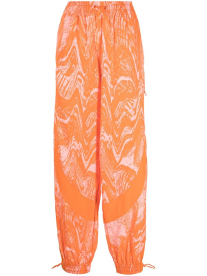 

Wood-print track pants, Adidas by Stella McCartney Wood-print track pants