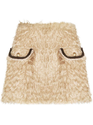 

Shearling mini skirt, ETRO Shearling mini skirt