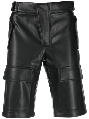 

Faux-leather cargo shorts, MISBHV Faux-leather cargo shorts
