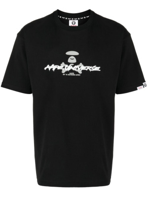

Logo-print cotton T-shirt, AAPE BY *A BATHING APE® Logo-print cotton T-shirt
