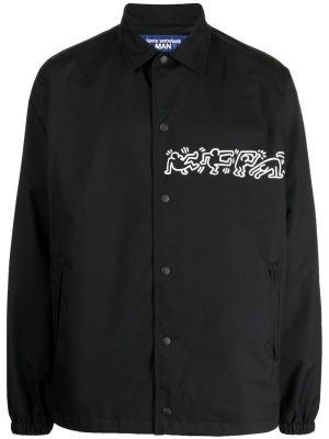 

Printed sleeves shirt jacket, Junya Watanabe MAN Printed sleeves shirt jacket