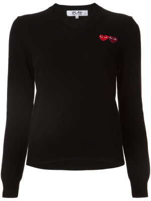 

V neck jumper, Comme Des Garçons Play V neck jumper