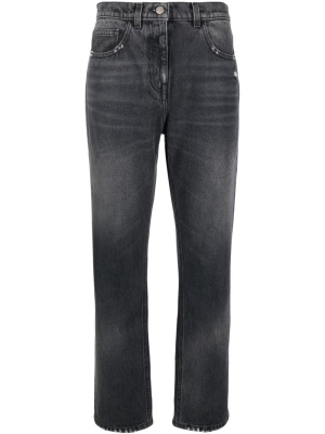 

Distressed straight-leg jeans, Palm Angels Distressed straight-leg jeans