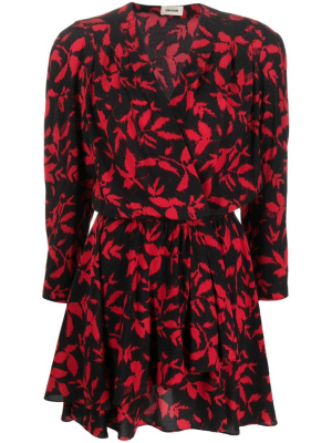 

Rogers leaf-print minidress, Zadig&Voltaire Rogers leaf-print minidress
