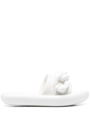 

Air chain-embellished slides, Stella McCartney Air chain-embellished slides