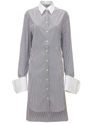 

Striped cotton shirt dress, JW Anderson Striped cotton shirt dress