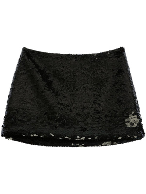

Sequin-embellished mini skirt, AMI Paris Sequin-embellished mini skirt