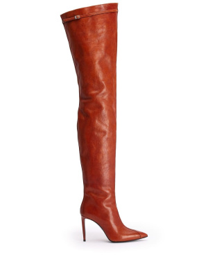 

Over-the-knee leather boots, AMI Paris Over-the-knee leather boots
