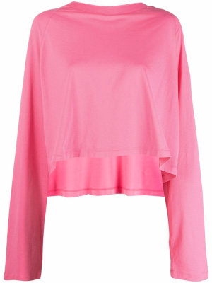 

Split-sleeve draped top, MM6 Maison Margiela Split-sleeve draped top