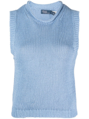 

Sleeveless knitted top, Polo Ralph Lauren Sleeveless knitted top