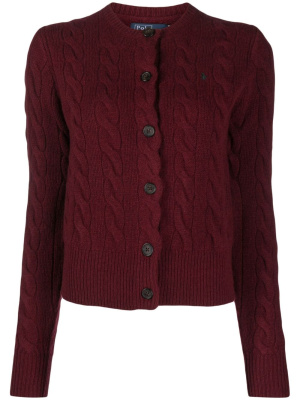 

Polo Pony cable-knit cardigan, Polo Ralph Lauren Polo Pony cable-knit cardigan