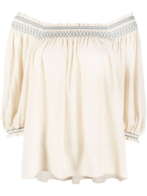 

Bardot chevron stitch blouse, See by Chloé Bardot chevron stitch blouse