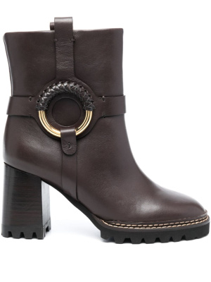 

Hanna 80mm platform ankle boots, See by Chloé Hanna 80mm platform ankle boots