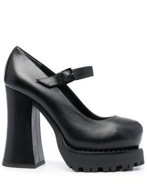 

125mm Décollete platform pumps, Moschino 125mm Décollete platform pumps
