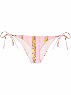 

Greca-print bikini bottoms, Versace Greca-print bikini bottoms