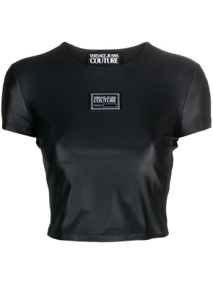 

Logo-patch cropped T-shirt, Versace Jeans Couture Logo-patch cropped T-shirt