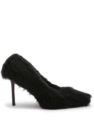 

Faux-fur 100mm leather pumps, Heron Preston Faux-fur 100mm leather pumps